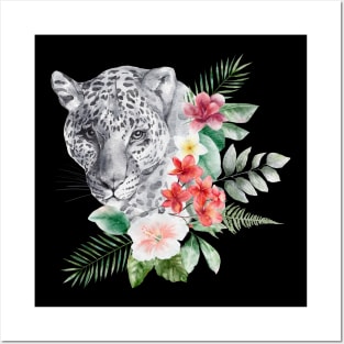 Floral Wild Tiger Animal Spirit Costume Wildlife Rescue Posters and Art